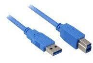 Sharkoon Cable USB 3.0 A-B black 1, 0m (4044951015634)