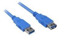 Sharkoon USB 3.0 extension cable black 1, 0m (4044951015672)