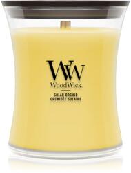 WoodWick Solar Orchid lumânare parfumată cu fitil din lemn 275 g