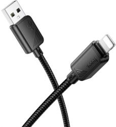 hoco. Cablu Date si Incarcare USB-A - Lightning HOCO X113, 18W, 1m, Negru (HOCOX113L)
