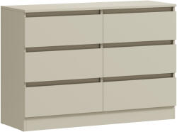 HOMCOM Comodă cu 6 Sertare Sinfonier Modern, Suport TV până la 119, 38 cm 100x35x69 cm Maro Deschis | Aosom Romania (83D-301V00LR) Comoda
