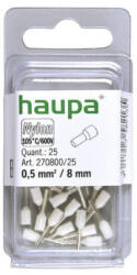Haupa érvéghüvely szigetelt 0, 5/ 8 fehér 270800/25 SmallPack (25db/bl (270800/25)