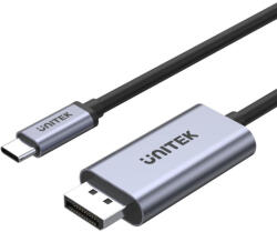 Unitek V1409A cable gender changer USB-C DisplayPort Black, Grey (V1409A)