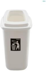 Plafor Cos plastic, capacitate 28l, PLAFOR Sort - alb cu capac alb (PL-683-07) - vexio Cos de gunoi