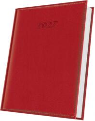 Herlitz Agenda datata 2027 Herlitz DeLuxe Corinaldo, A5, 352 pagini, coperta din piele sintetica, culoare rosu HZ400216612