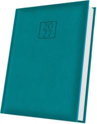 Herlitz Agenda datata 2027 Herlitz DeLuxe Edolo, A5, 352 pagini, coperta din piele sintetica, culoare turcoaz HZ400216616