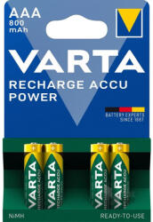 VARTA Akkumulátor AAA, foto 800mAh Power mikro R2U 4 db/bliszter 56 703 101 404 (56703101404)