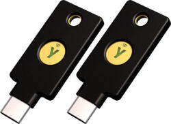 Yubico Accesoriu laptop YubiKey 5C NFC (negru/auriu, pachet de 2) (101207)