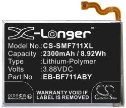 Cameron Sino Samsung Z Flip3 5G CAMERON SINO Li-Polymer akku 3.88V/2300mAh alsó rész FEKETE (CS-SMF711XL)