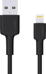 AUKEY CB-AL05 2m Lightning la USB, Nylon Negru (cb-al05 black)