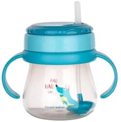 Canpol babies Cana Inovativa cu pai si plutitor Flip-Top, 250ml Set pentru masa bebelusi