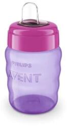 Philips Cana cu tetina de formare Philips Avent, +9 luni, roz, SCF553/03, 260 ml, Philips Set pentru masa bebelusi
