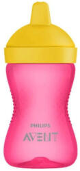Philips Cana cu tetina dura Philips Avent, +18 luni, roz, 300 ml, SCF804/04, Philips Set pentru masa bebelusi