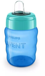 Philips Cana cu tetina de formare Philips Avent, +9 luni, bleu, 260 ml, SCF553/05, Philips Set pentru masa bebelusi