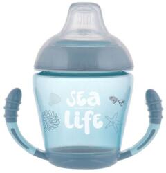 Canpol babies Cana Anti-Varsare cu cioc moale Sea Life Gri 56/501, 230ml Set pentru masa bebelusi