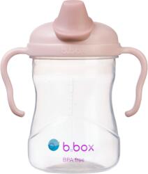 B. BOX Cana de tranzitie cu cioc, +4l, Roz pudra, 240 ml, B. box Set pentru masa bebelusi