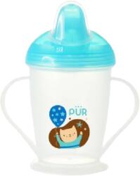 PUR BABY Cana cu cioc si manere, verde, PUR Set pentru masa bebelusi