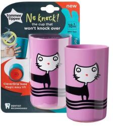 Tommee Tippee Cana NoKnock Large Pisica Roz 18luni +, 300ml, Tommee Tippee Set pentru masa bebelusi