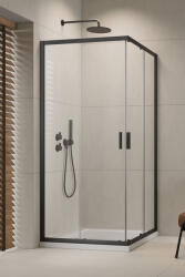 Radaway Alienta Brushed GunMetal D 80x100 cm szögletes zuhanykabin, szálcsiszolt fegyvermetál 10258010-92-01 (10258010-92-01)
