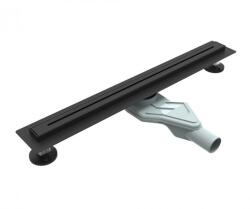Inter Ceramic Set rigola pentru dus plus capac Inter Ceramic New Generation Slim 60 cm finisaj negru mat (500010/60MB NEW GENERATION)