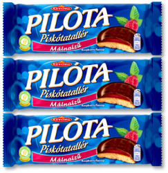 Győri Pilóta málnaízű piskótatallér 3x147 g