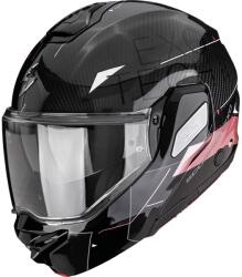 Scorpion Cască de motocicletă Scorpion EXO-TECH II Carbon Viator, flip-up, negru-roz (SCRP180-560-71)