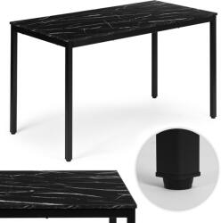 ModernHome Masă de dining, ModernHome NORD-MRBC-BC, 120 x 60 cm, dreptunghiulară, înălțime: 73, 5 cm, picioare metalice, blat din MDF, cadru metalic, picioare antiderapante, capacitate de încărcare: 100 kg