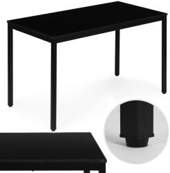 ModernHome Masă de dining, ModernHome NORD-BC, negru, 120 x 60 cm, dreptunghiulară, înălțime: 73, 5 cm, picioare metalice, blat din MDF, cadru metalic, tălpi antiderapante, capacitate de încărcare: 100 kg
