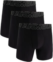 Under Armour Perf Tech Solid 6in 3Pack Black Férfiboxeralsó 4XL