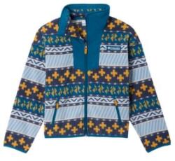 Columbia Sequoia Grove Printed Full Zip Fleece Girls Hanorac Phoenix Blue Wizard Island, Phoenix Blue 442 M