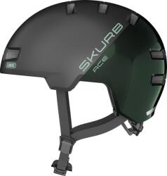 ABUS Skurb ACE Kerékpáros Sisak - Stylish Városi Bukósisak Gördeszkához, BMX-hez és Longboardhoz - Mohazöld (Moss Green), M-es méret