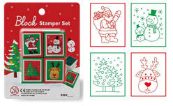  Set de ștampile pregătit pentru Crăciun, 4 bucăți (S56X3)