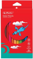 Herlitz Creioane colorate Herlitz Jumbo 12 culori, triunghiulare (9498550)