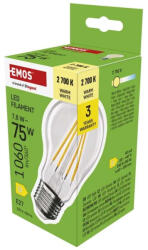 EMOS Filament 7, 8W (75W) E27 1060lm 2700K ZF5D52 A60 LED izzó (EMOS-ZF5D52)