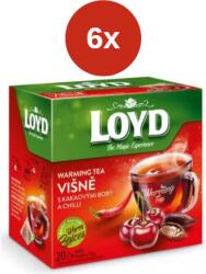 LOYD Melegítő Tea Piramis Meggy+Kakaóbab+Chili 6x40g