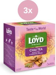  Loyd Tea Pyramid World chai tea fekete tea és keleti fűszerek 3x36g