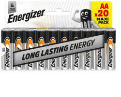 Energizer Everyday ceruza családi kiszerelés, AA, 20 db-os csomag