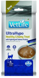 Vet Life Adult Cat Ultrahypo Creamy Treat krémes jutalomfalat allergiás, válogatós vagy gyógyszerezett cicáknak 60g - pegazusallatpatika