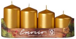  Emocio adventi emeletes gyertya 4 db arany