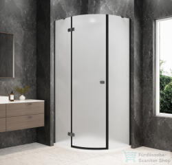 SAPHO GLOBE GUN METAL íves zuhanykabin 1000x900 mm, balos, matt üveg (GB2190MLGM) (GB2190MLGM)