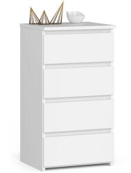 AKORD Fiókos komód CL4 40 cm fehér (KOMMCL4WEISSPK)