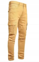  Férfi farmer khaki slim fit stretch ripped cargo XL 40 új (B0DDPKVZ8Q)