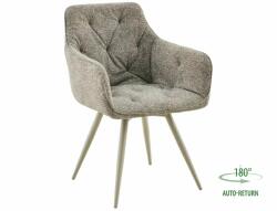  Scaun de dining rotativ MORIX, bej inchis / casmir