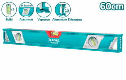 TOTAL - Nivela cu bula - 60cm - precizie 0.5mm (IN (TMT26086)