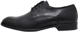 Nicolis Pantofi barbati, negru, eleganti, piele naturala, cu toc, Nicolis 208402-Negru (Marime: 42) (208402-Negru-42)