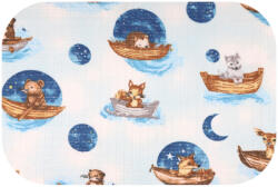 Bergon Színes mintás textil pelenka 70x80 cm-Süni