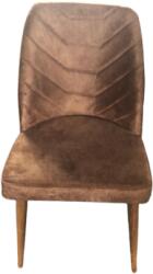 Studio Casa Scaun Dallas Smart Living Studio Casa, Cu Spatar, Tapitat, Cadru Lemn Natur +Material Textil Maron (DALLAS820M)