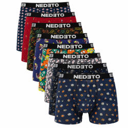 Nedeto 8PACK férfi boxeralsó Nedeto többszínű (8NBV7) M