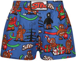 Styx Gyermek bő szárú boxeralsó Styx art klasszikus gumi Karácsony mézeskalács (J1956) 12-14 éves