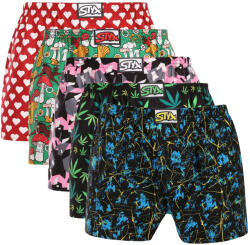 Styx 5PACK férfi bő szárú boxeralsó Styx art klasszikus gumi többszínű (5A1889010) XXL